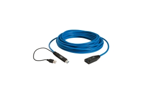 Icron 00-00351 USB-kabel 15 m USB 3.2 Gen 1 (3.1 Gen 1) USB A Zwart, Blauw