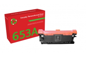 Everyday ™ Geel Remanufactured Toner van Xerox compatible met HP 653A (CF322A), Standaard capaciteit