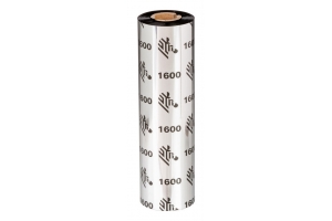 Zebra 1600 Wax thermal ribbon 450 m Zwart