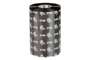 Zebra 2100 Wax thermal ribbon 450 m Zwart