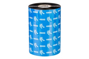 Zebra 4800 Performance Resin thermal ribbon 450 m Zwart