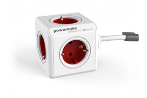 Allocacoc PowerCube power uitbreiding 3 m 1 AC-uitgang(en) Binnen Rood, Wit