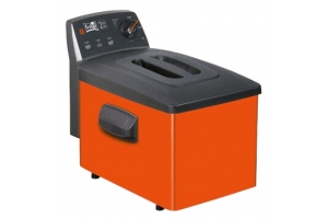 Fritel SF 4152 Enkel 3 l Vrijstaand 2200 W Frituurpan Zwart, Oranje