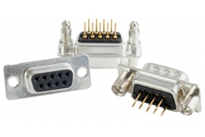 Conec 164A10069X kabel-connector D-SUB 9-pin Zwart, Zilver