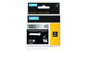 DYMO 18485 labelprinter-tape Zwart op metallic