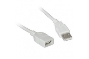 C2G USB A Male to A Female Extension Cable 2m USB-kabel Wit