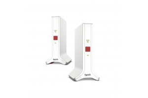 FRITZ!Repeater FRITZ!Mesh Set 4200 2-pack Edition International Netwerkrepeater 4200 Mbit/s Rood, Wit