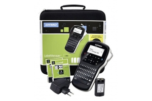 DYMO LabelManager 280 oplaadbare, draagbare labelmakerkit | QWERTY-toetsenbord | met 2 rollen D1-labels en een draagkoffer