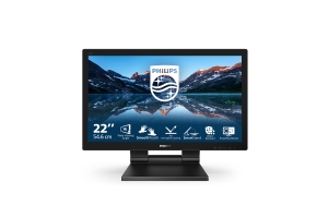 Philips B Line 222B9TA/00 computer monitor 54,6 cm (21.5") 1920 x 1080 Pixels Full HD LCD Touchscreen Tafelblad Zwart