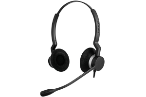 Jabra Biz 2300 QD Duo Siemens Headset Bedraad Hoofdband Kantoor/callcenter Bluetooth Zwart