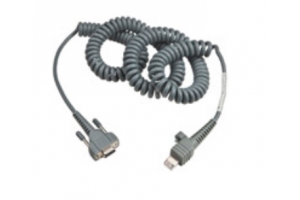 Intermec 12Ft RS232 9-Pin seriële kabel Grijs 3,65 m D-sub 9-pin