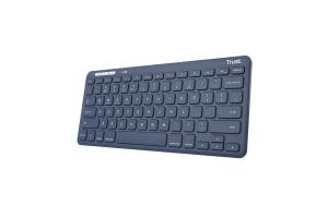 Trust Lyra toetsenbord RF-draadloos + Bluetooth QWERTY Amerikaans Engels Blauw
