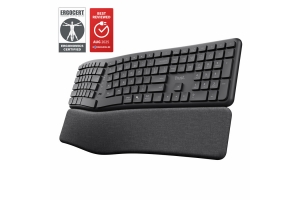 Trust Keyra Draadloos ergonomisch toetsenbord voor meerdere apparaten