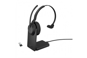 Jabra 25599-889-989 hoofdtelefoon/headset Bedraad en draadloos Hoofdband Kantoor/callcenter Bluetooth Oplaadhouder Zwart