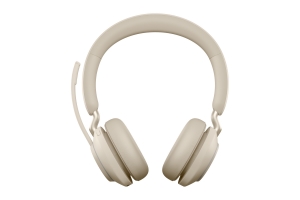 Jabra Evolve2 65 Headset Draadloos Hoofdband Kantoor/callcenter USB Type-C Bluetooth Beige
