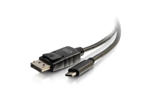 C2G 1,8m USB-C naar DisplayPort™-adapterkabel 4K 30Hz - zwart