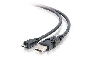C2G 0,9m USB 2.0 A naar Micro-B kabel M/M - zwart (0,9m)