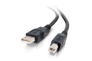 C2G 1m USB 2.0 A/B kabel - Zwart