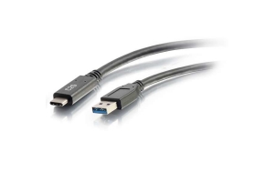 C2G 0.9M USB-C® naar USB-A SuperSpeed USB 5Gbps kabel M/M - Zwart