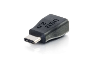 C2G USB 2.0 USB-C® naar USB Micro-B adapterconverter M/V - Zwart