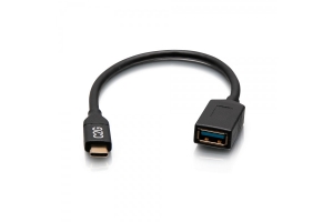 C2G USB-C® mannelijke naar USB-A vrouwelijke adapterconverter - USB 3.2 Gen 1 (5Gbps)