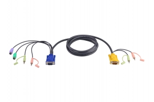 ATEN 1.8M PS/2 KVM Kabel met 3 in 1 SPHD en Geluid