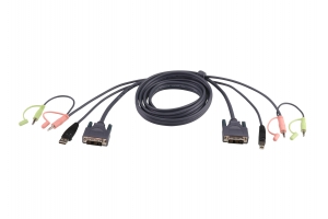 ATEN 1.8M USB DVI-D Dubbelvoudige Link KVM Kabel