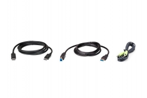ATEN 2L-7D02UDPX3 toetsenbord-video-muis (kvm) kabel Zwart 1,8 m