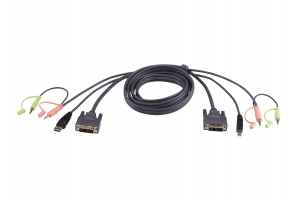 ATEN 3M USB DVI-D Enkelvoudige Link KVM Kabel