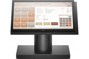 HP ElitePOS G1 Retail-System, Modell 141 3965U 2,2 GHz Alles-in-een 35,6 cm (14") 1920 x 1080 Pixels Touchscreen Zwart