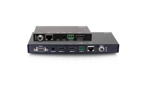 C2G Dual 4K HDMI® HDBaseT + VGA, 3,5mm, en RS232 over Cat Switching Extender Box-zender naar Ultra-Slim Box-ontvanger - 4K 60Hz