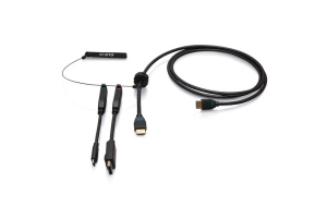 C2G 1,8 m (6 ft) 4K HDMI® premium kabel en dongle-adapterring met kleurgecodeerde DisplayPort™ en USB-C®