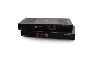 C2G HDMI HDBaseT + USB-B naar A + RS232 Over Cat Extender Box TX naar Box RX (18Gbps) 4K 60Hz tot 100m (328ft)