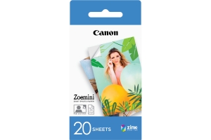 Canon 20 vel ZINK 2"x3" (5x7,6cm) fotopapier