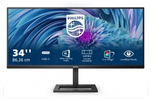 Philips E Line 346E2LAE/00 LED display 86,4 cm (34") 3440 x 1440 Pixels Wide Quad HD LCD Zwart