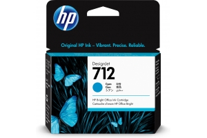 HP 712 29 ml inktcartridge voor DesignJet, cyaan