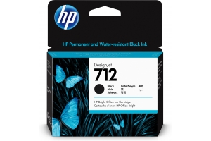 HP 712 80 ml inktcartridge voor DesignJet, zwart