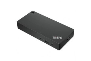 Lenovo 40AY0135UK laptop dock & poortreplicator Bedraad USB 3.2 Gen 1 (3.1 Gen 1) Type-C Zwart