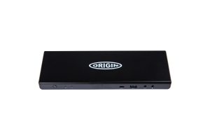 Origin Storage 40B20135UK-OS laptop dock & poortreplicator Docking USB 3.2 Gen 1 (3.1 Gen 1) Type-A + Type-C Zwart