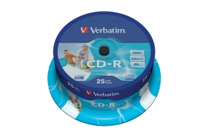 Verbatim CD-R AZO Wide Inkjet Printable 700 MB 25 stuk(s)