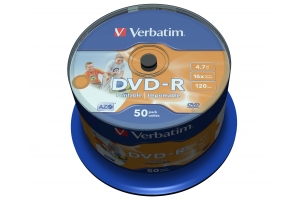 Verbatim 43533 lege dvd 4,7 GB DVD-R 50 stuk(s)