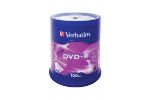 Verbatim DVD+R Matt Silver 4,7 GB 100 stuk(s)