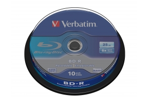 Verbatim BD-R SL 25GB 6 x 10 Pack Spindle 10 stuk(s)
