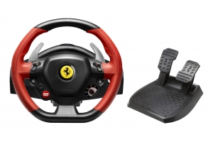 Thrustmaster Ferrari 458 Spider Zwart, Rood USB Stuurwiel + pedalen Xbox One