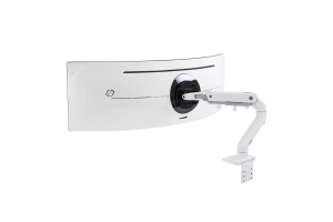 Ergotron HX Series HX Monitorarm voor bureaubevestiging met HD Pivot (wit)