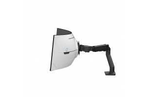 Ergotron HX Series HX ARM WITH VERY HEAVY DUTY PIVOT DESK 144,8 cm (57") Bureau Zwart