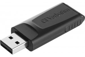 Verbatim Slider - USB-Stick128GB - Zwart