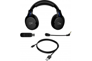 HyperX Cloud Flight - Wireless Gaming Headset (Black-Blue) - PS5-PS4