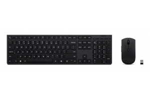 Lenovo 4X31R64357 toetsenbord Inclusief muis Kantoor RF-draadloos + Bluetooth QWERTY Scandinavisch Grijs