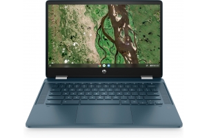 HP Chromebook x360 14b-cb0145nd Intel® Pentium® Silver N6000 35,6 cm (14") Touchscreen Full HD 8 GB LPDDR4x-SDRAM 128 GB eMMC Wi-Fi 5 (802.11ac) ChromeOS Blauw